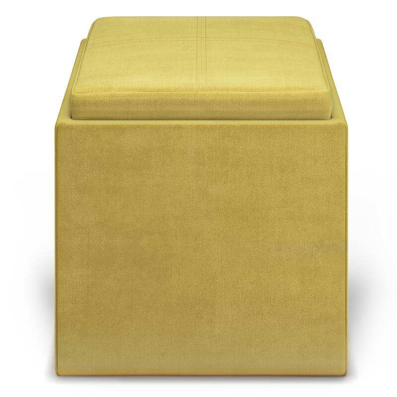 WYNDENHALL Townsend 17 inch Wide Contemporary Square Storage Ottoman