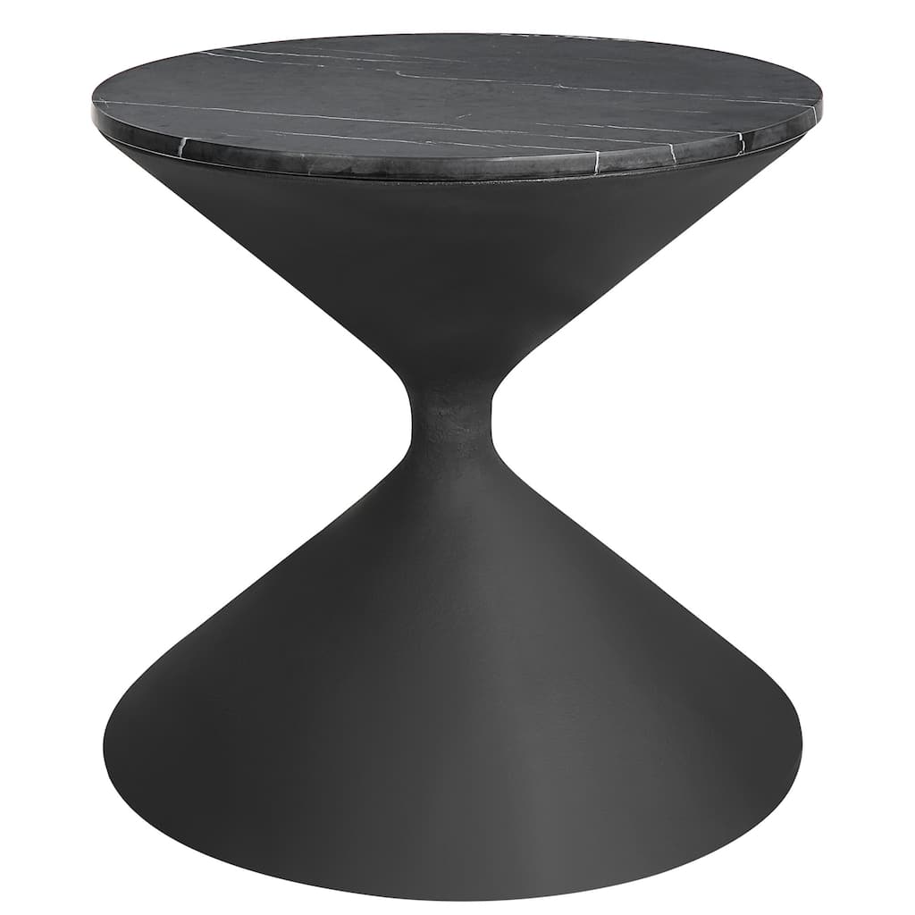 Uttermost 22888 22.5" Wide Iron, Marble, and Resin End Table