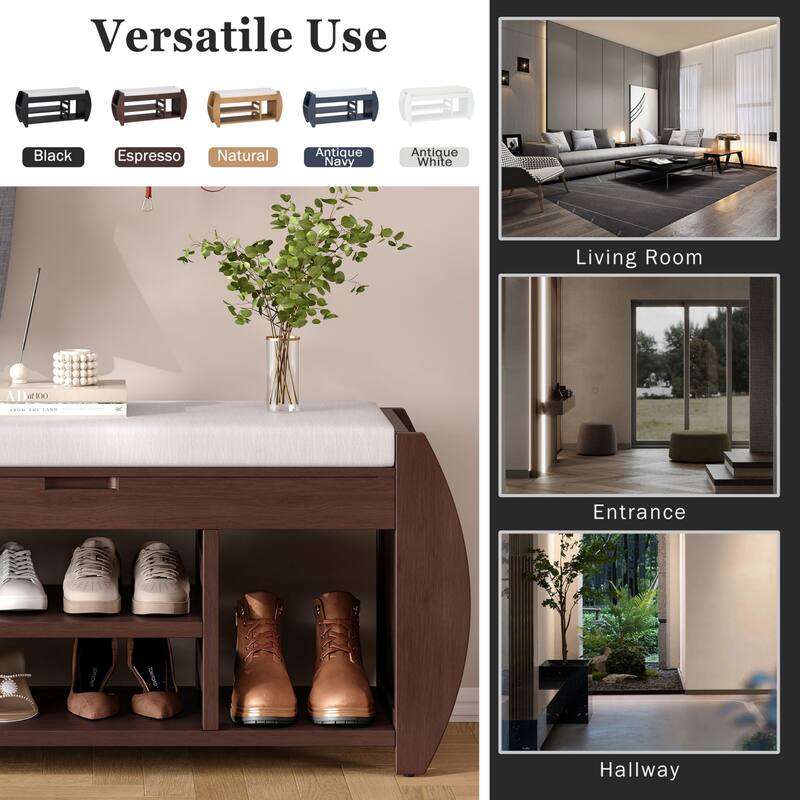 Vintage Multifunctional Storage Bench