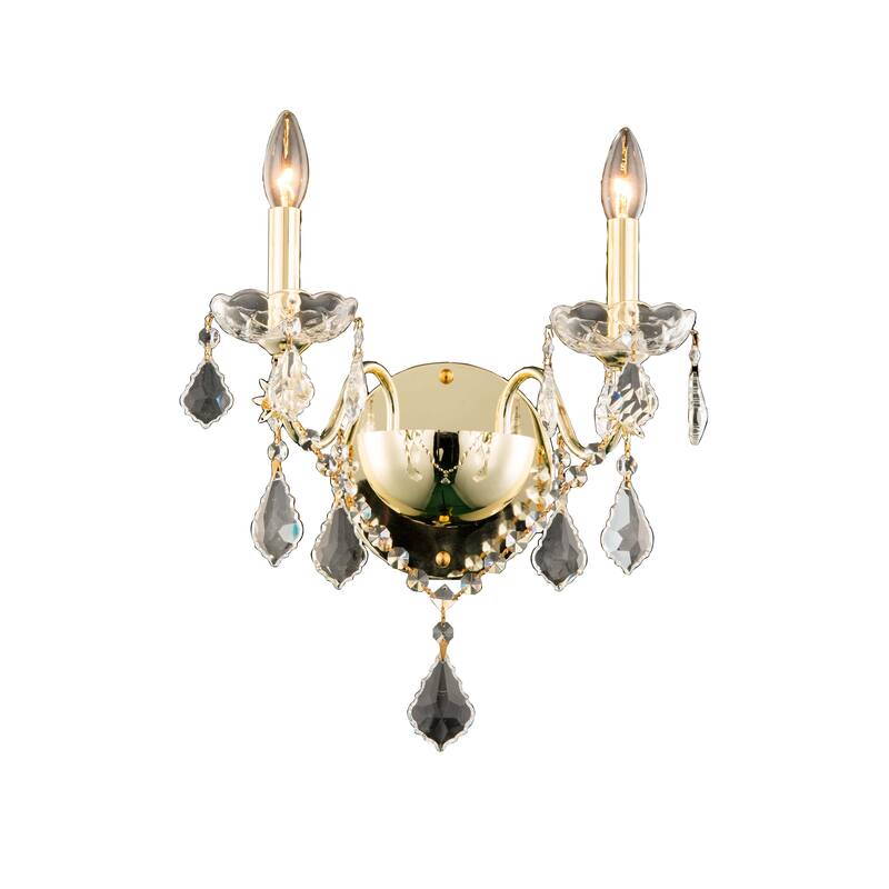 Fleur Illumination 2 light Gold Wall Sconce