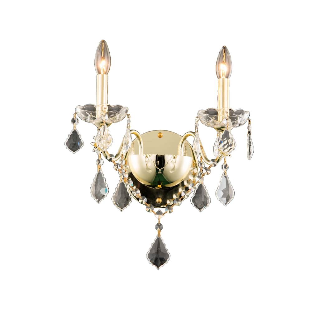 Fleur Illumination 2 light Gold Wall Sconce