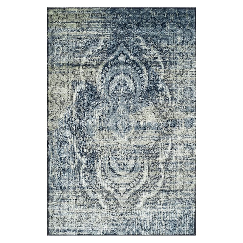 Superior Salford Vintage Abstract Medallion Plush Indoor Runner or Area Rug
