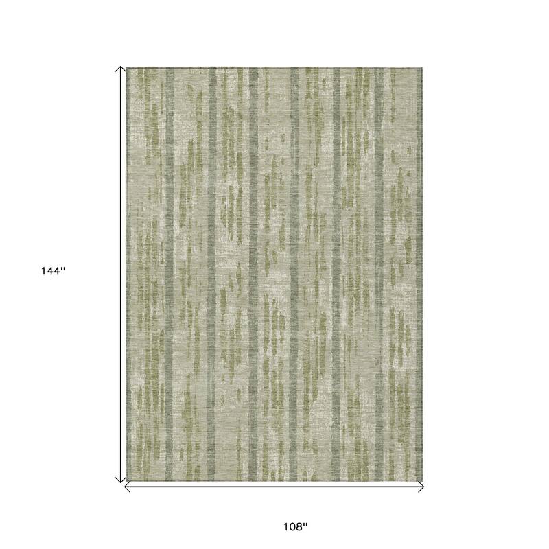 HomeRoots Striped Transitional Rectangle Outdoor Rug