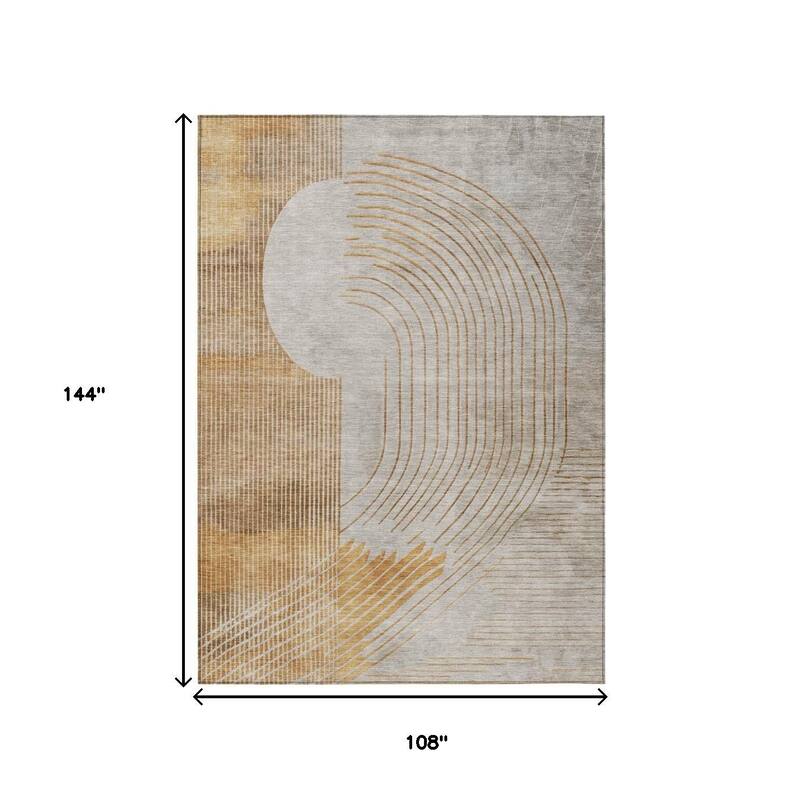 HomeRoots Geometric Transitional Rectangle Outdoor Rug
