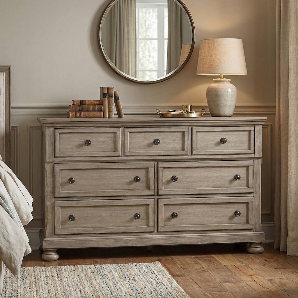 signature design by ashley realyn dresser Amazon.com: Signature Design by Ashley Realyn French Country 7 Drawer Dresser, Two-Tone Chipped White and Distressed Wood Finish, Smooth-Gliding Bedroom Storage, Ideal for Master Suites, 64" W : Home & Kitchen