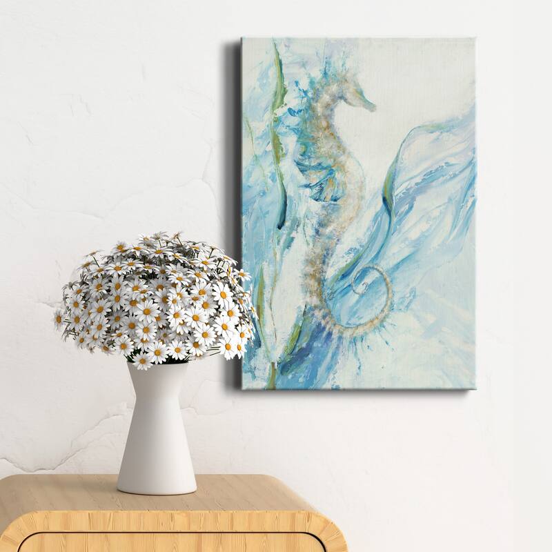 New Seahorse Premium Gallery Wrapped Canvas - Ready to Hang