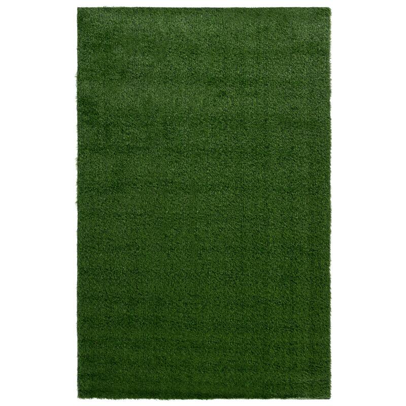 SAFAVIEH Vista Vaclava Washable Indoor/Outdoor Rug - Weather Resistant & Easy Cleaning - 5' x 8' - Green/Light Green