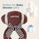 preview thumbnail 5 of 4, Bearington Baby Touchdown 5.5" Plush Football Ring Rattle