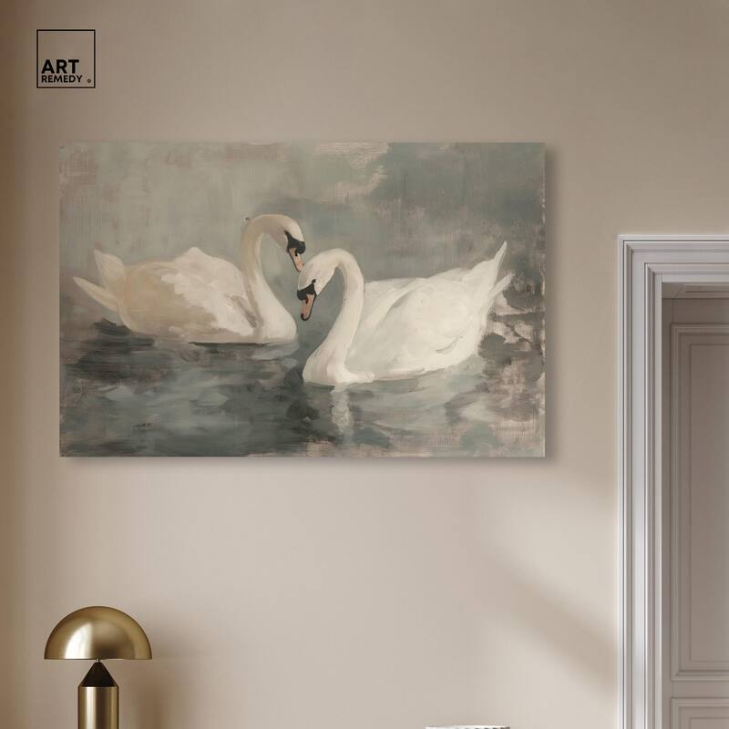 Ivory Idyllic Canvas by Art Remedy, Gallery Wrapped