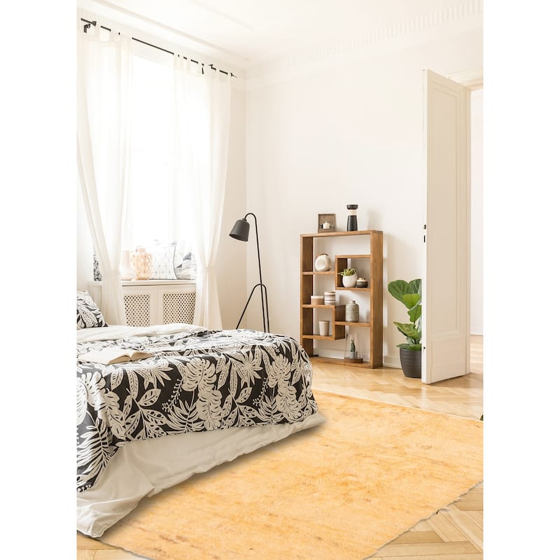 ECARPETGALLERY Hand-knotted Finest Peshawar Ziegler Orange Wool Rug - 8'2 x 9'10