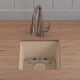 preview thumbnail 35 of 47, Lexicon Undermount Quartz 15 Inch Single Bowl Kitchen Sink Kit