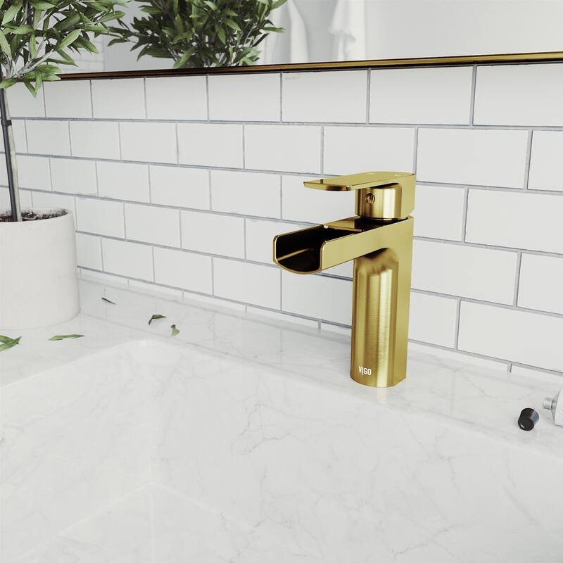 VIGO Ileana 7" H Single Handle Single Hole Bathroom Faucet