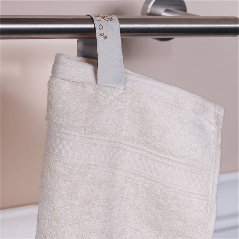 Superior 8 Piece Towel Set (2 Piece Bath Towel and 6 Piece Hand Towel), Rayon From Bamboo and Cotton