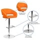 preview thumbnail 145 of 178, Vinyl Adjustable Height Barstool with Rounded Mid-Back