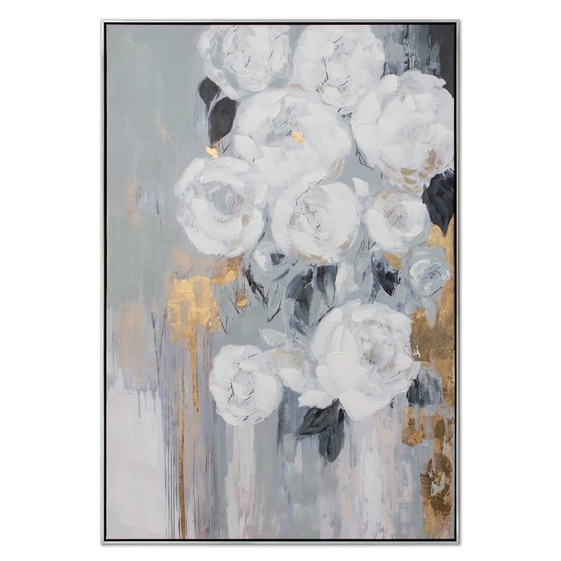 Blanc Fleur, Framed Painting