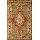 preview thumbnail 1 of 2, SAFAVIEH Handmade Royalty Tufted Rosemonde Traditional Oriental Wool Rug 9' x 12' - Green/Ivory - Rectangle