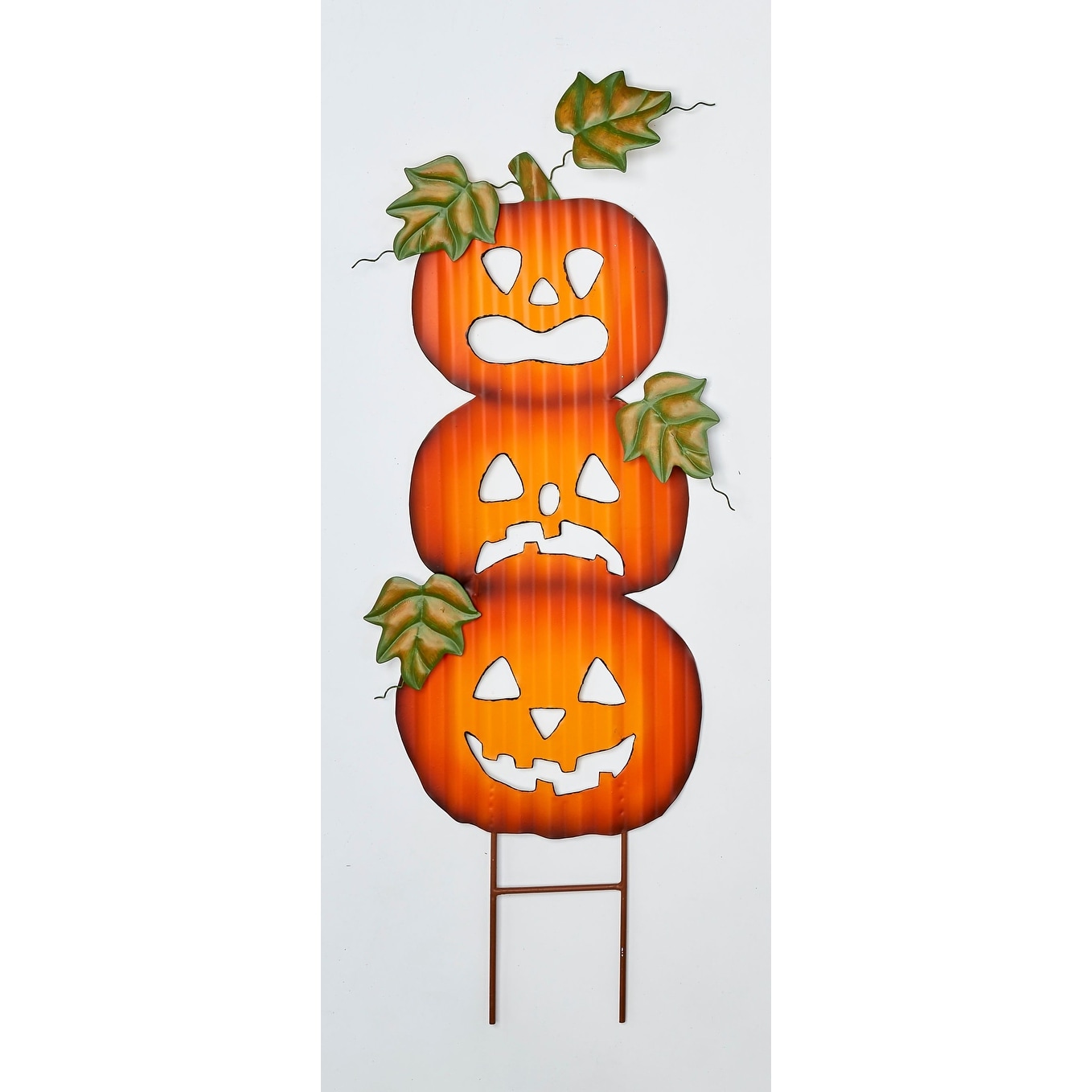28" Metal Halloween Pumpkin Stake