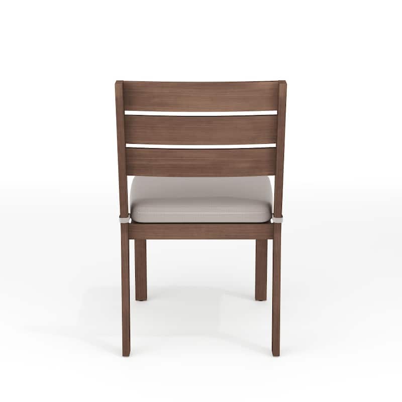 Martha Stewart All-Weather Patio Set with 36" Round Trestle Base Table and 4 Stack Chairs - 18"W x 23"D x 34"H