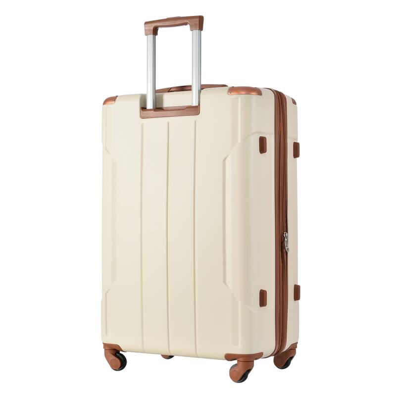 Expandable ABS Hardshell Luggage Spinner Suitcase with TSA Lock ...