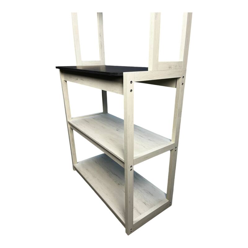 31.5" 5-Tier Bakers Rack for Kitchen with Storage, Coffee Bar, Kitchen Shelves, Microwave Stand