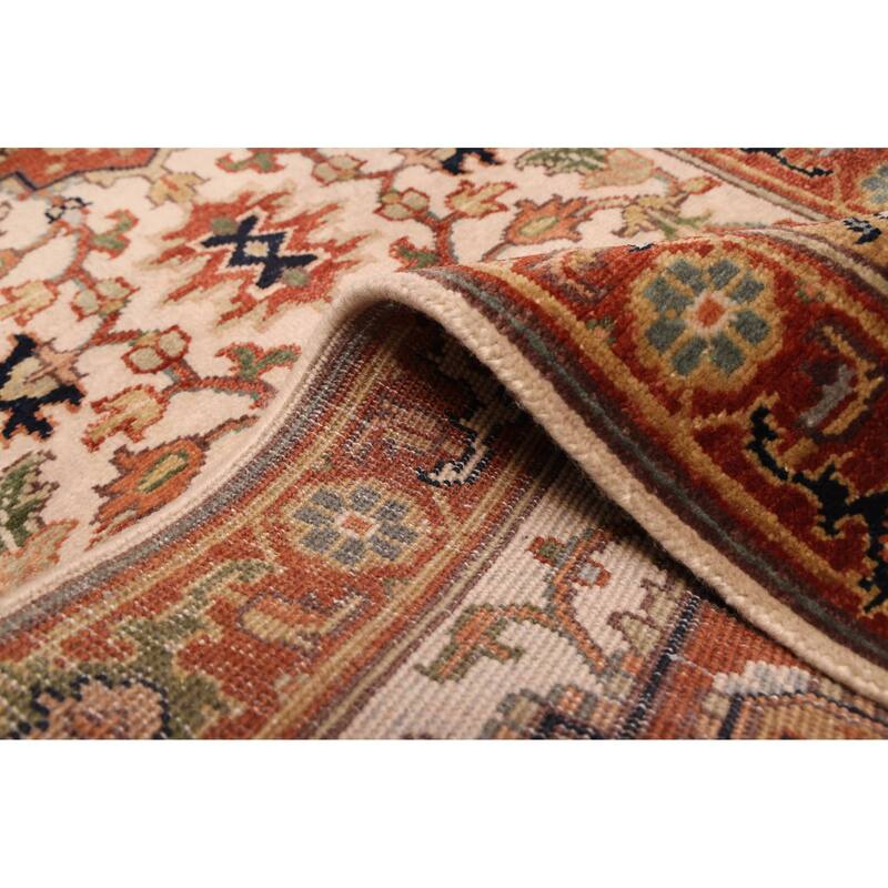 ECARPETGALLERY Hand-knotted Jules Sultane Ivory Wool Rug - 2'9 x 9'11