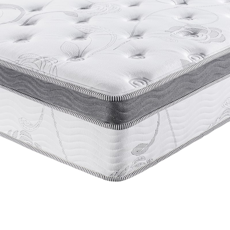 Sleeplanner Galaxy 13-Inch Firm Euro Top Gel Foam Spring Hybrid Mattress