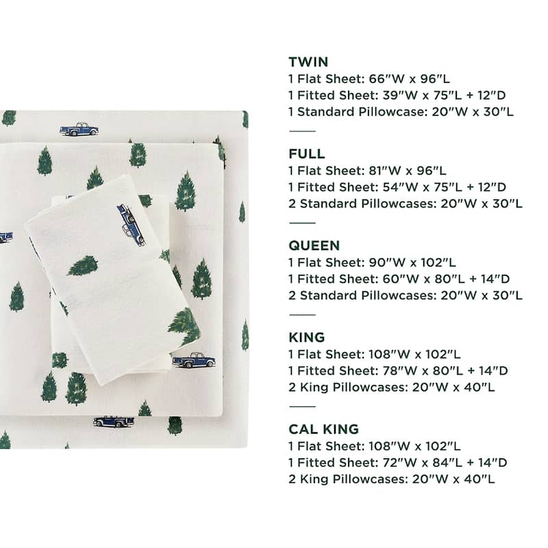 Woolrich Cotton Flannel Sheet Set