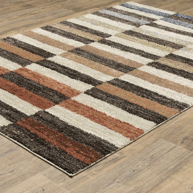 ROW Gemma Modern Color Block Multi-Colored Area Rug