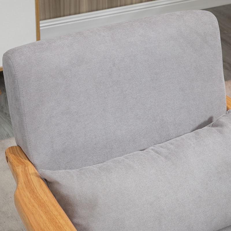HOMCOM Accent Chairs with Throw Pillow and Cushions
