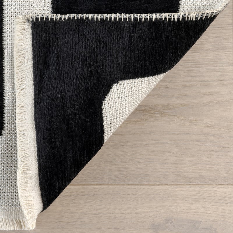 Nuloom Rashana SuperioWash Geometric Reversible Machine Washable Area Rug