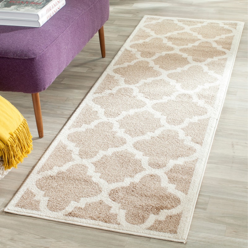SAFAVIEH Amherst Elvana Modern Rug - 2'3" x 7' Runner - Wheat/Beige