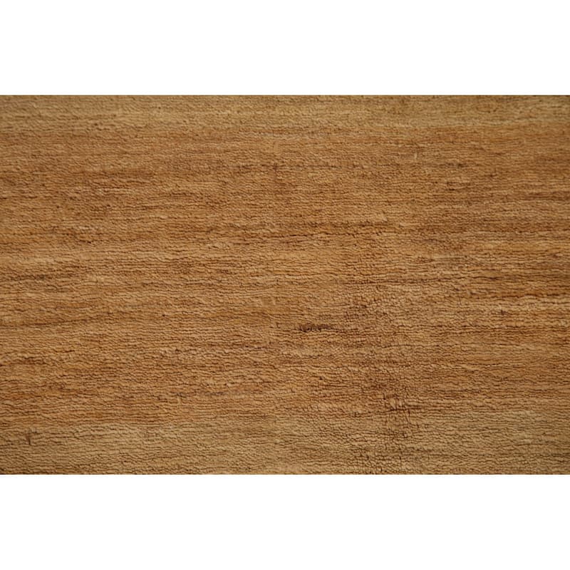 Vegetable Dye Modern Gabbeh Oriental Area Rug Hand-Knotted Wool Carpet - 6'10" x 8'0"