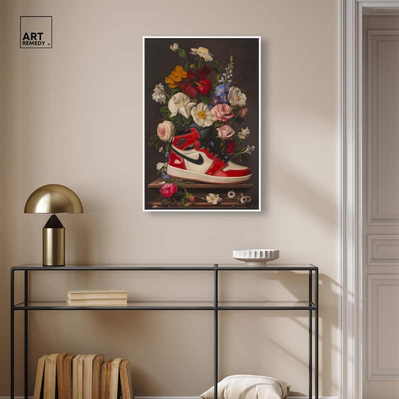 Sneaker Bouquet II Canvas by Art Remedy
