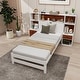 preview thumbnail 6 of 8, Bed Frame with Storage Headboard and Nightstands-Twin Size