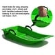 preview thumbnail 6 of 8, Winter Durable Plastic Snow Sled In Boat Shape Snow Sledge for Child & Adult Outdoor Pulling Snow Board 31.5*15.7*5.3" Green