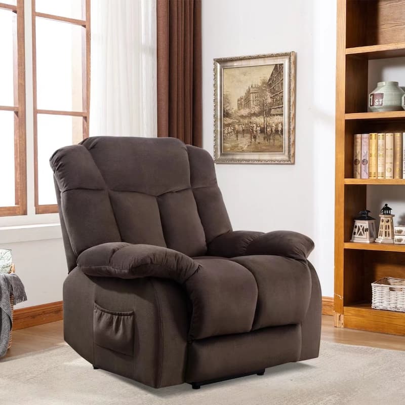 Heavy Duty Power Lift Recliner Chair for Elderly with Overstuffed Design