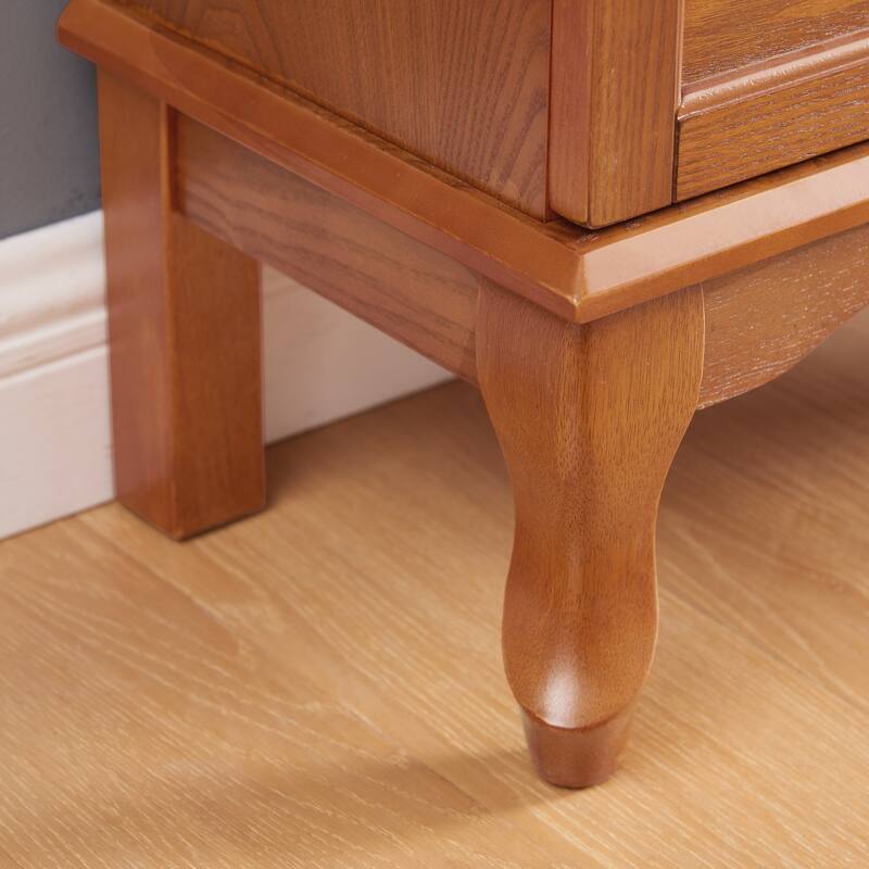 GDF Studio - Display Cabinet with Adjustable Shelves and Drawer.