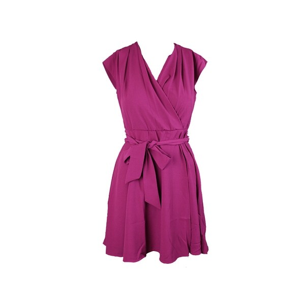 cherry wrap around dress