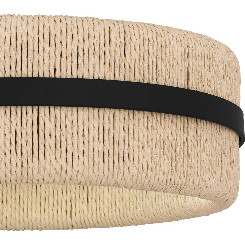 Maeve 2-Light Matte Black Flush Mount