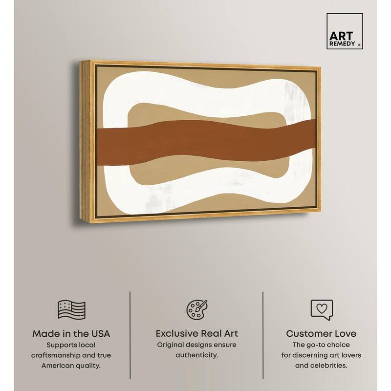 Minimal Wavy I Canvas by Art Remedy