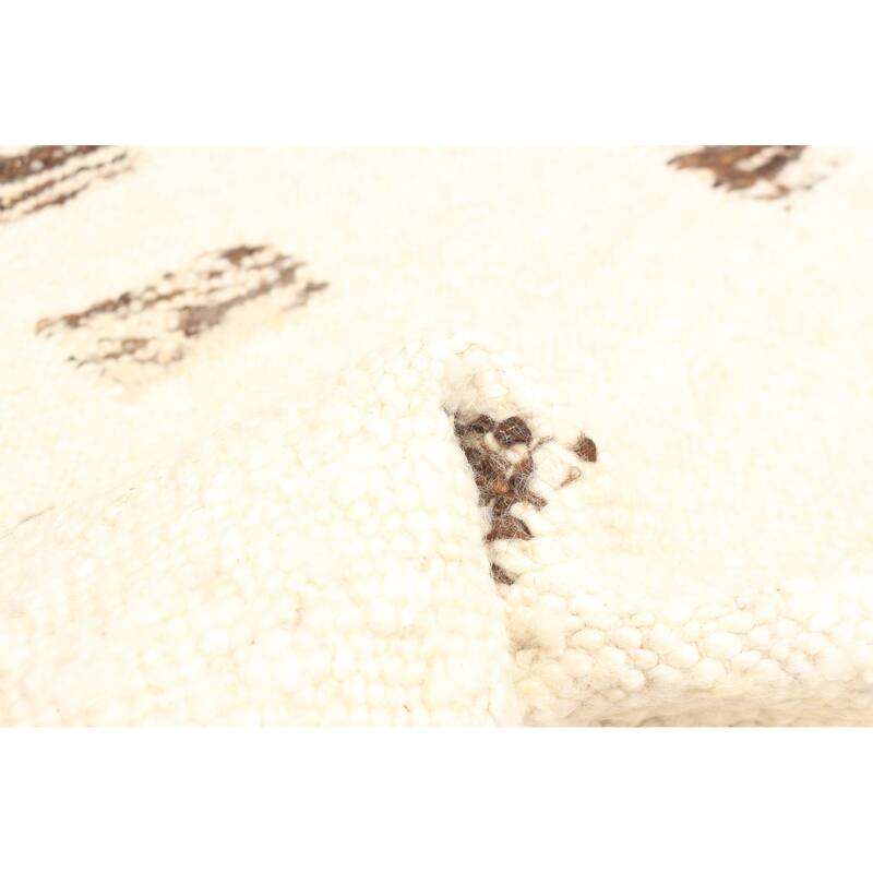 ECARPETGALLERY Braid weave Sienna Cream Wool Rug - 5'3 x 7'7