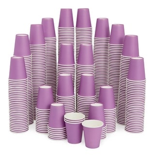 600 Pack Disposable Mini Paper Cups for Espresso, Mouthwash, Tea, Coffee ( 3oz, Purple) - Bed Bath & Beyond - 35977697