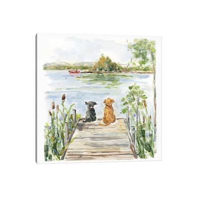 iCanvas "Lake Buddies" by Sally Swatland Canvas Print