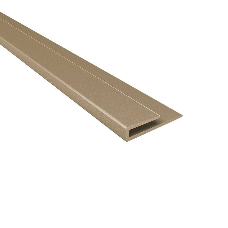 FASÄDE 47 in. Decorative Vinyl J Trim in Argent Bronze (5 Pack) - 5 Pack