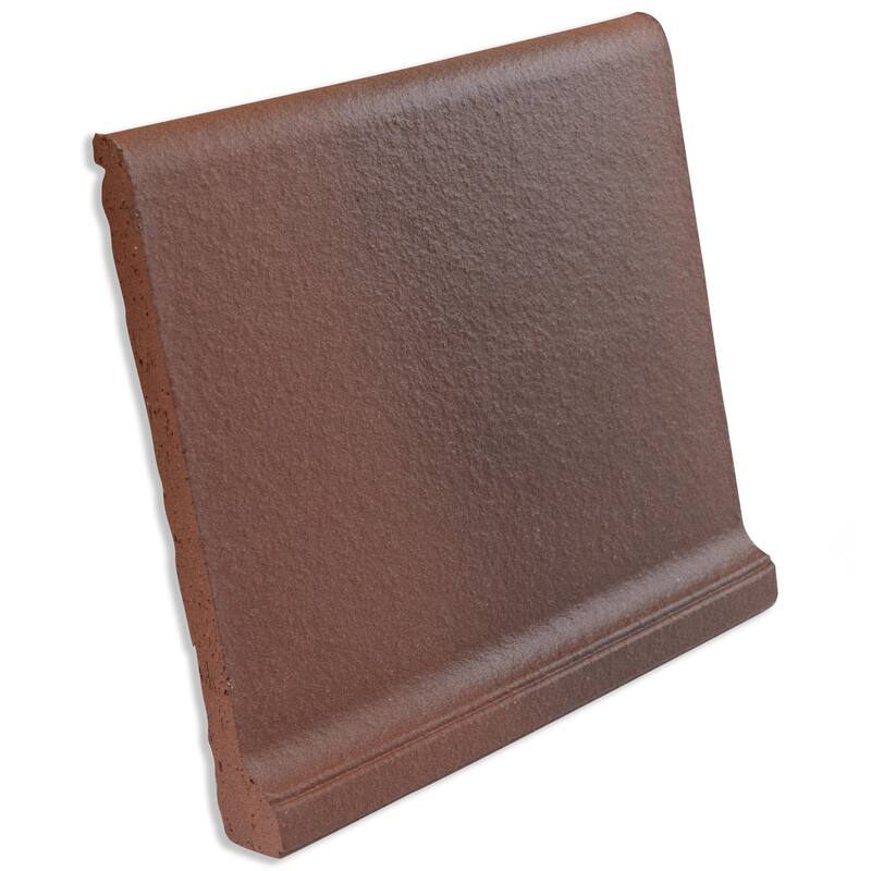 Merola Tile Quarry Cove Base Flame Red II 5-7/8" x 5-7/8" Ceramic Floor and Wall Trim - (1 Tile)