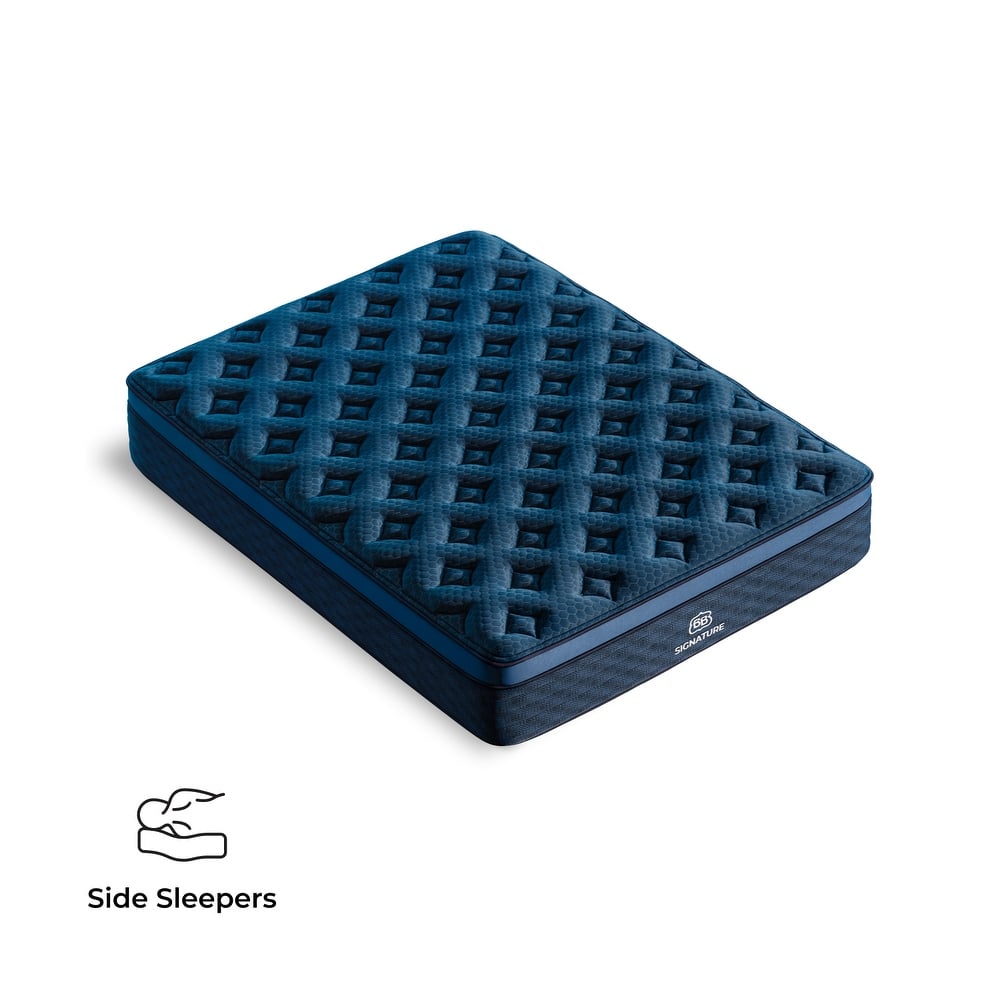 Brooklyn Bedding Signature Hybrid Mattress with Glaciotex Pillowtop - Twin, Firm