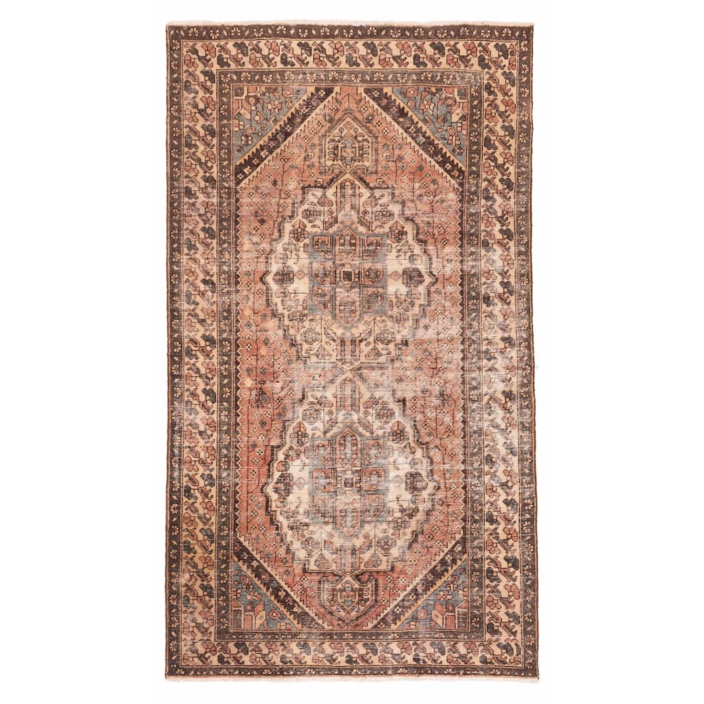 ECARPETGALLERY Hand-knotted Antalya Vintage Copper Wool Rug - 5'6 x 9'8