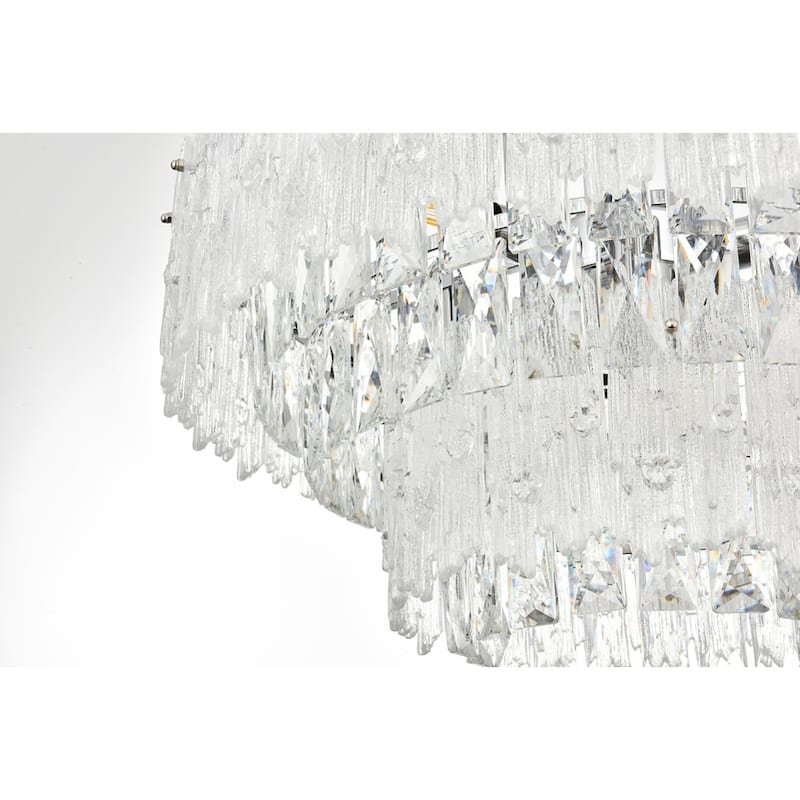 Elegant Lighting 1780D21 Emilia 6 Light 21" Wide Crystal Pendant
