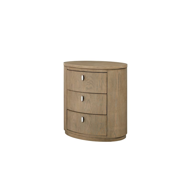 Oval Nightstand - Toffee