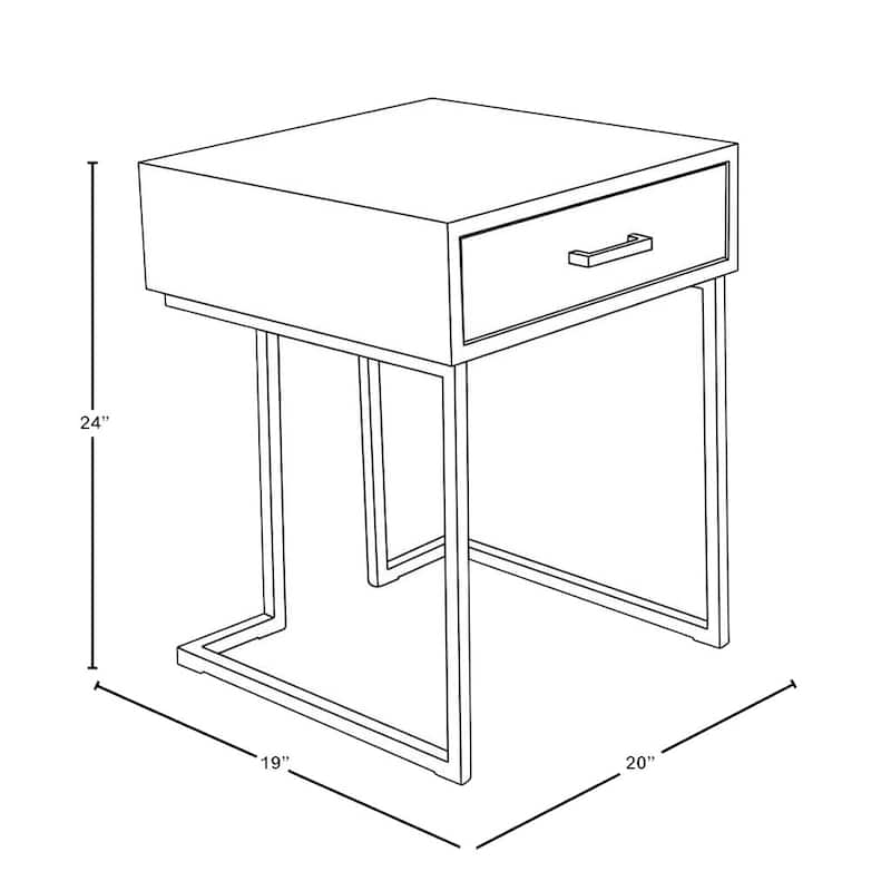 Carson Carrington Siuntio Roman End Table with Drawer